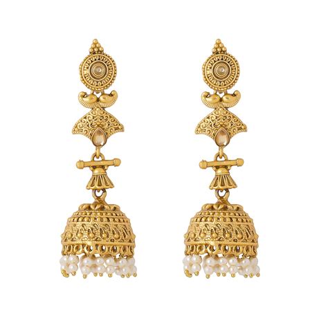 Yellow Chimes Earrings for Women and Girls Jhumka Earrings for Women ...