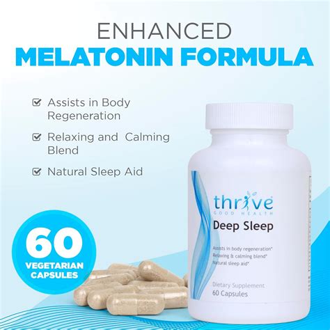 Thrive Good Deep Sleep – Suplemento para dormir con carbonato de calcio ...