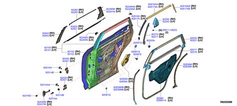 Nissan Frontier Window Regulator Guide (Right, Rear) - 82216-6TA0A ...
