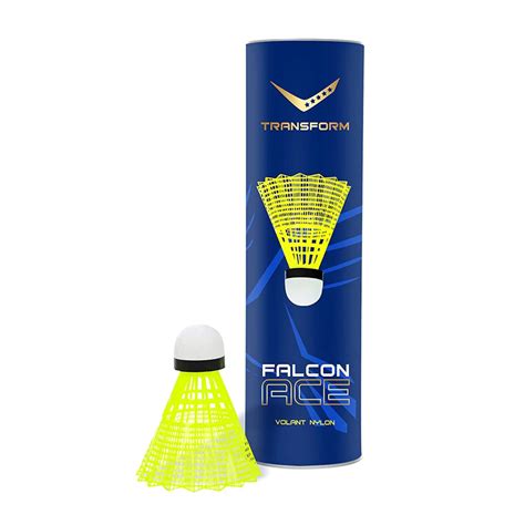Transform Falcon-Ace, Slow, Yellow Badminton Cock – Khelomore Shop