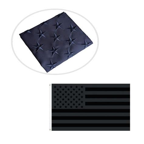 Buy All Black American Flag 3x5 Ft US Flag, Embroidered Stars, Sewn ...