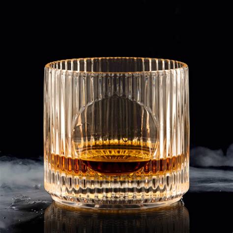 SMOKEY COCKTAIL Oval Spirit Whiskey Glass | Set of 6 | 330 ml | Whiskey ...