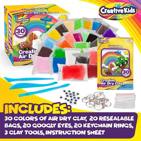 Creative Kids Air Dry Clay Modeling Crafts Kit For India | Ubuy