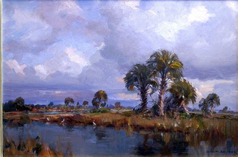Florida Skies over the Everglades (Emile Albert Gruppe - ) | Seashore paintings, Landscape ...