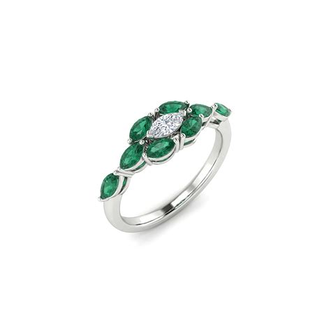 Buy Marquise Shape Diamond Rings Online for Women – SHINE VID DIAMONDS ...