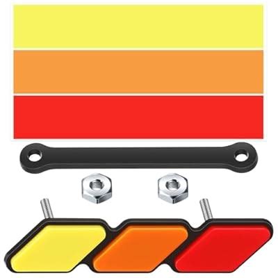 Tallew 4 Sets Tri Color Grille Badge Emblem Classic India | Ubuy