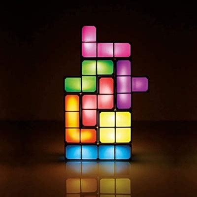 Tetris Stackable Night Light, LED 7 Colors 3D India | Ubuy