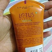 Lotus Herbals Safe Sun 3-in-1 Matte Look Daily Sunblock, SPF 40, 100g ...