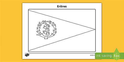 Eritrea Flag Colouring Sheet | Twinkl Colouring - Twinkl