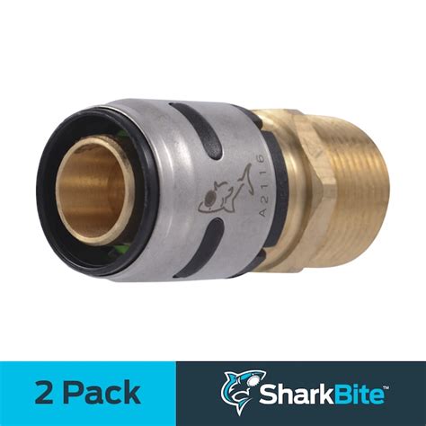 SharkBite EvoPEX 3/4-in Push-to-Connect x 3/4-in MNPT Male Adapter (2 ...