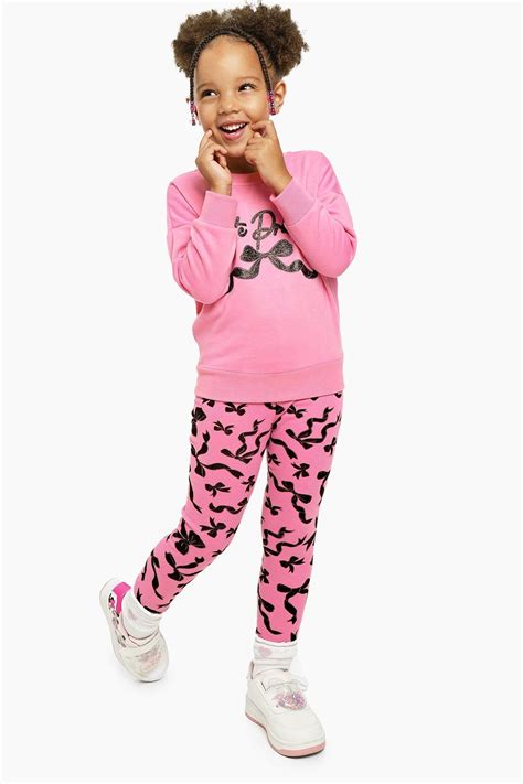 Bow Sweat Top And Leggings Set