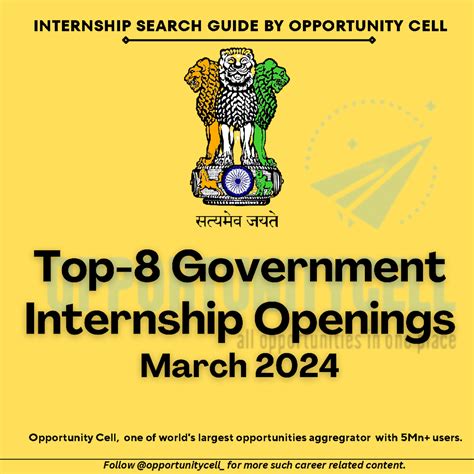 Top8 Government Internship Openings March 2024 1 - INTERNSHIP SEARCH ...