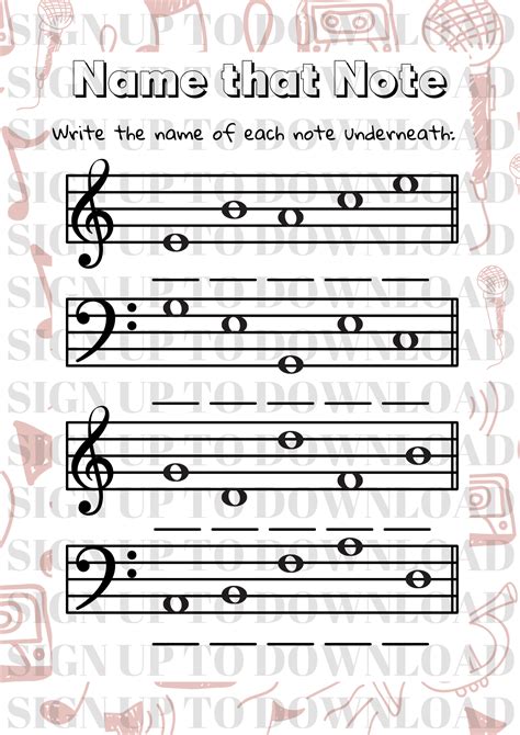 Musical Notes Names