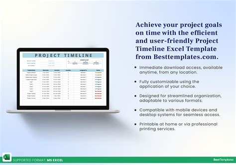 Project Timeline Excel Template - Best Templates