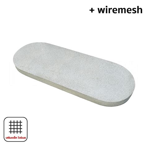ทรายล้าง นิวเชป ซุปเปอร์ไวท์ 30 x 80 x 5 ซม. (เสริมเหล็กไวร์เมช)