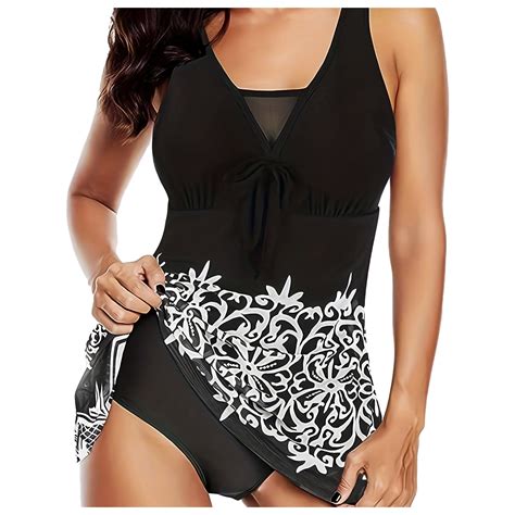 EHQJNJ Sexy 1 Piece Swimsuit for Women Swim Dress Mesh Swimdress ...