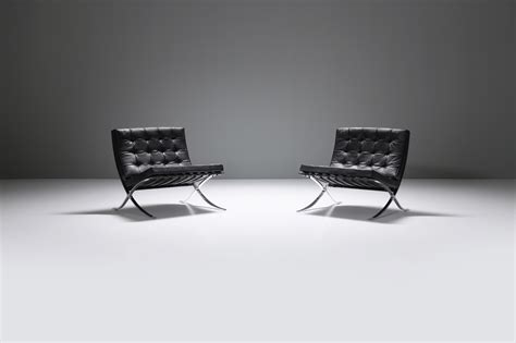 Vintage set of Barcelona Chairs - Ludwig Mies van der Rohe - Knoll ...