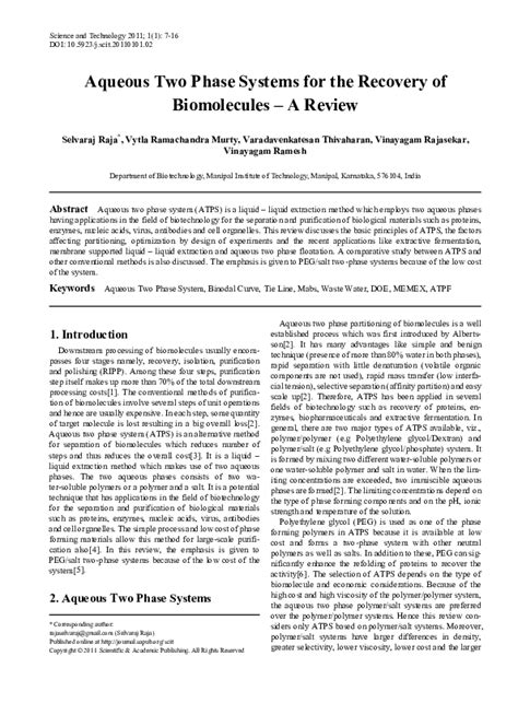 Image result for Aqueous Two-phase System Applications