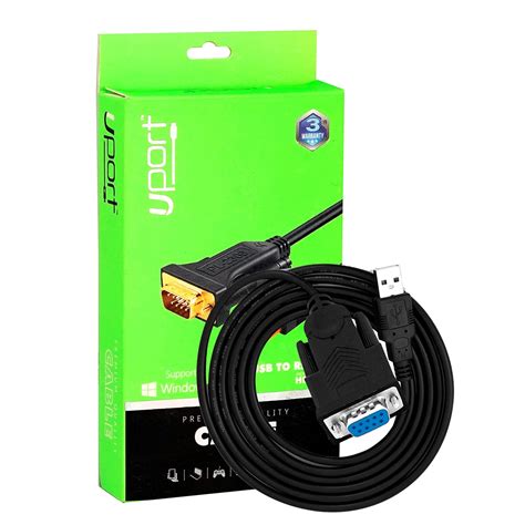 UPORT 1.5m USB to RS232 Adapter Cable, 9 Pin USB 2.0 Male to RS232 ...