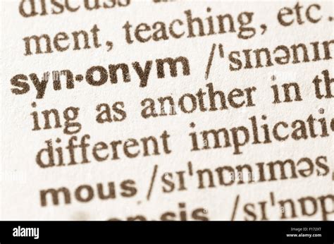 Synonym Definition 的图像结果
