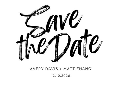 Save The Date Party Template