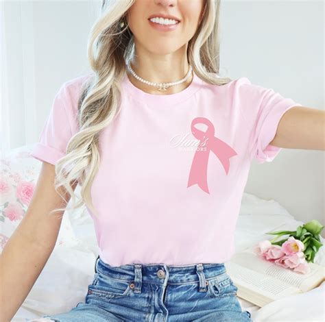 Custom Breast Cancer Awareness Shirts, I Wear Pink for Breast Cancer ...