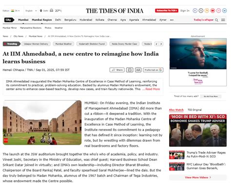 At IIM Ahmedabad a new centre to reimagine how India learns business | IIMA