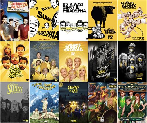 Here are all IASIP posters from Season 1 to Season 15. Which one is ...