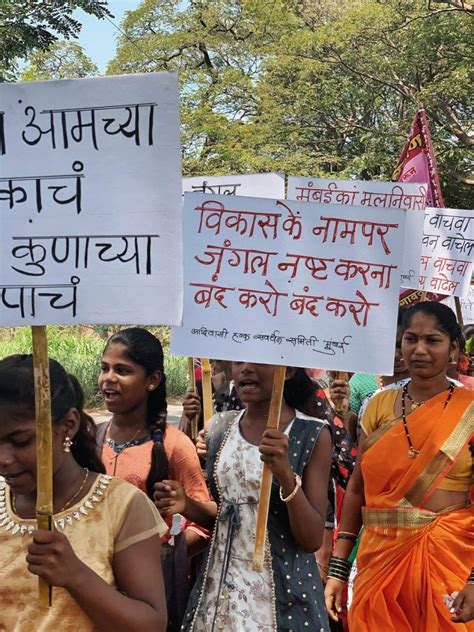Tribals in Aarey Colony Protest Over Relocation and Unavailability of ...