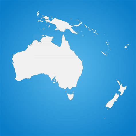 The political detailed map of the continent of Australia with borders of countries 2522489 ...