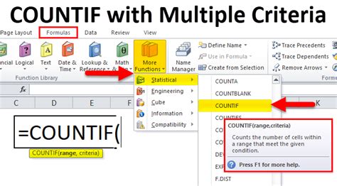 Countif Multiple Columns in Excel 的图像结果