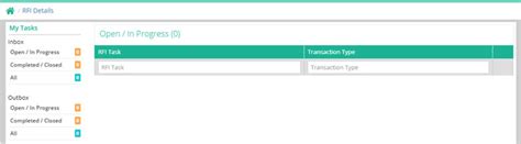 RFI Response (in Toolbar)