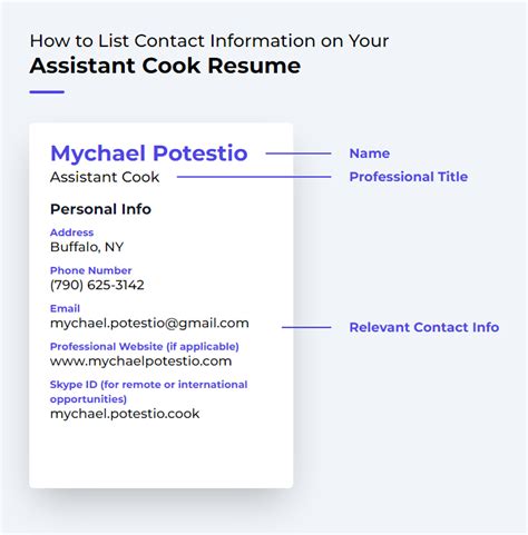 Image result for Assistant Cook Resume