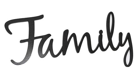 Family Word Art Wood Cutout : Amazon.in: Home & Kitchen