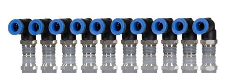 RS PRO | RS PRO Elbow Threaded Adaptor, R 1/4 Male to Push In 8 mm ...