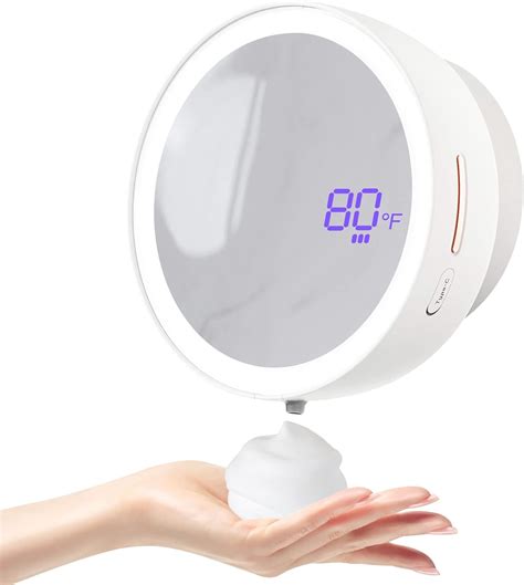 Buy Automatic Soap Dispenser with Fill Light & Mirror, Rechargeable ...