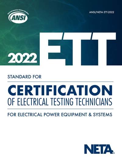 Image result for Neta Standards Electrical Testing