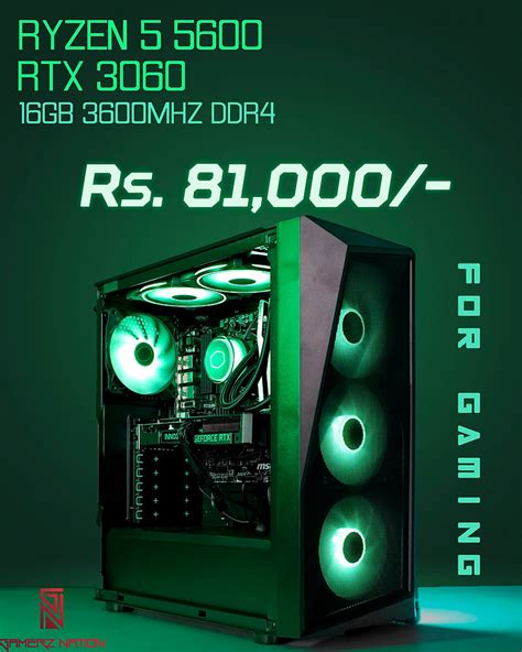 5600 + rtx 3060 + 16GB (8GB*2) 3600Mhz DDR4 @ Pune