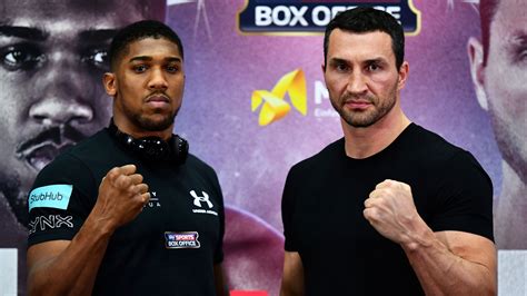 Joshua vs Klitschko: Subtle posturing despite Anthony Joshua and ...