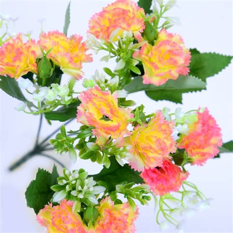 Buy HOMESAKE Set of 2 Artificial Carnation Flower Sticks - 30.4cm from ...