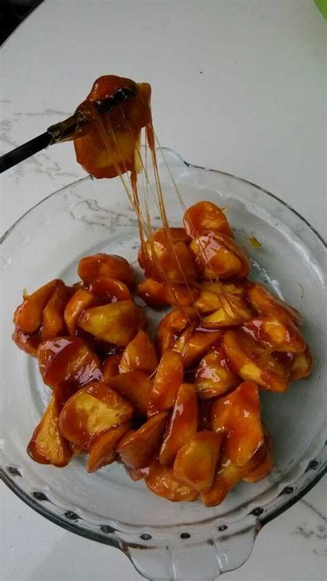 拔丝红薯的做法_【图解】拔丝红薯怎么做如何做好吃_拔丝红薯家常做法大全_渋谷猫_豆果美食