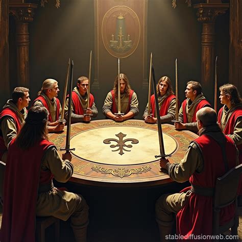 king arthur sitting on a grand throne in camelot Prompts | Stable Diffusion Online