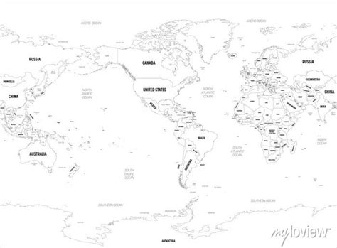 Large Printable World Map Print 的图像结果