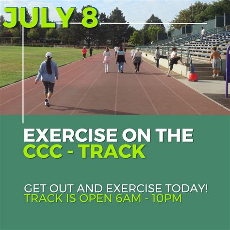Exercise on the Campbell Community Center Track | Downtown Campbell