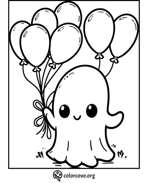 Cute Coloring Page Ghost