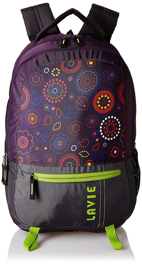 Buy Lavie Purple Laptop Backpack (BHEI552037B3) at Amazon.in