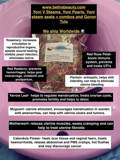 Yoni Steam Herbs And Benefits at Diane Rearick blog