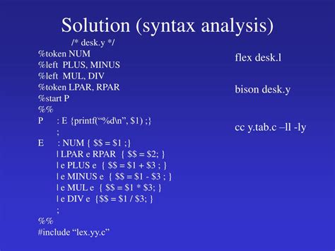 Image result for Syntax Analysis Example