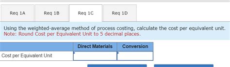 Process Costing Weighted Average Method 的图像结果
