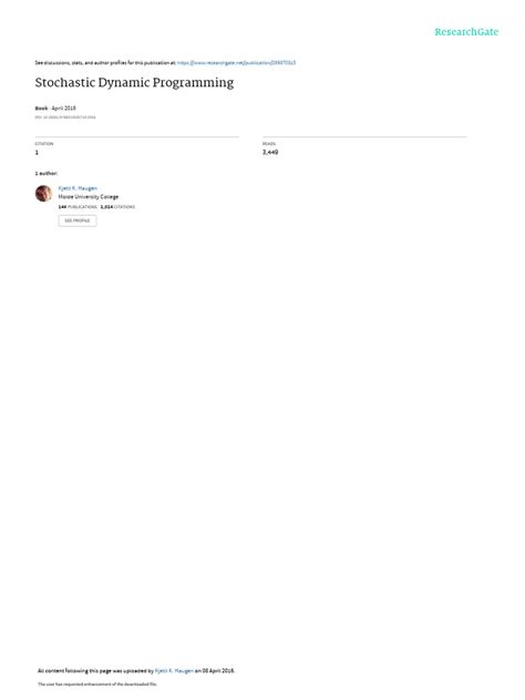 Image result for Stochastic Dynamic Programming